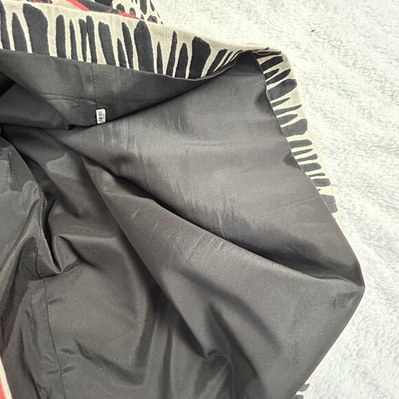 Ann Mashburn Womens Sleeveless Shift Dress Small Printed Black White Back Zip - Picture 5 of 11